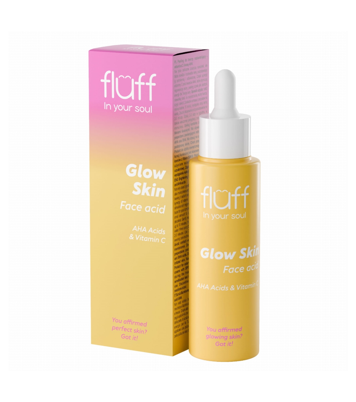 Fluff - *In Your Soul* - Peeling facial iluminador com vitamina C Glow Skin