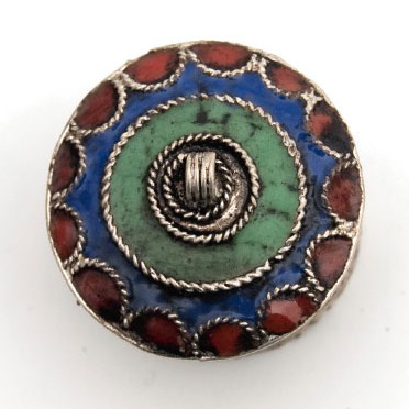 Pillendose/Schmuckdose 'Sindbad', silber, multicolor, H 3 cm, Ø 4 cm von fischer's lagerhaus