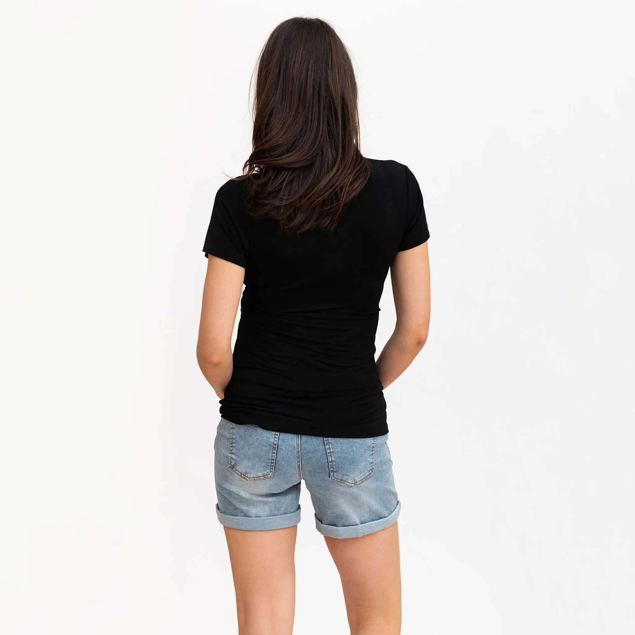 Bella Maternité T-Shirt Allaitement Noir