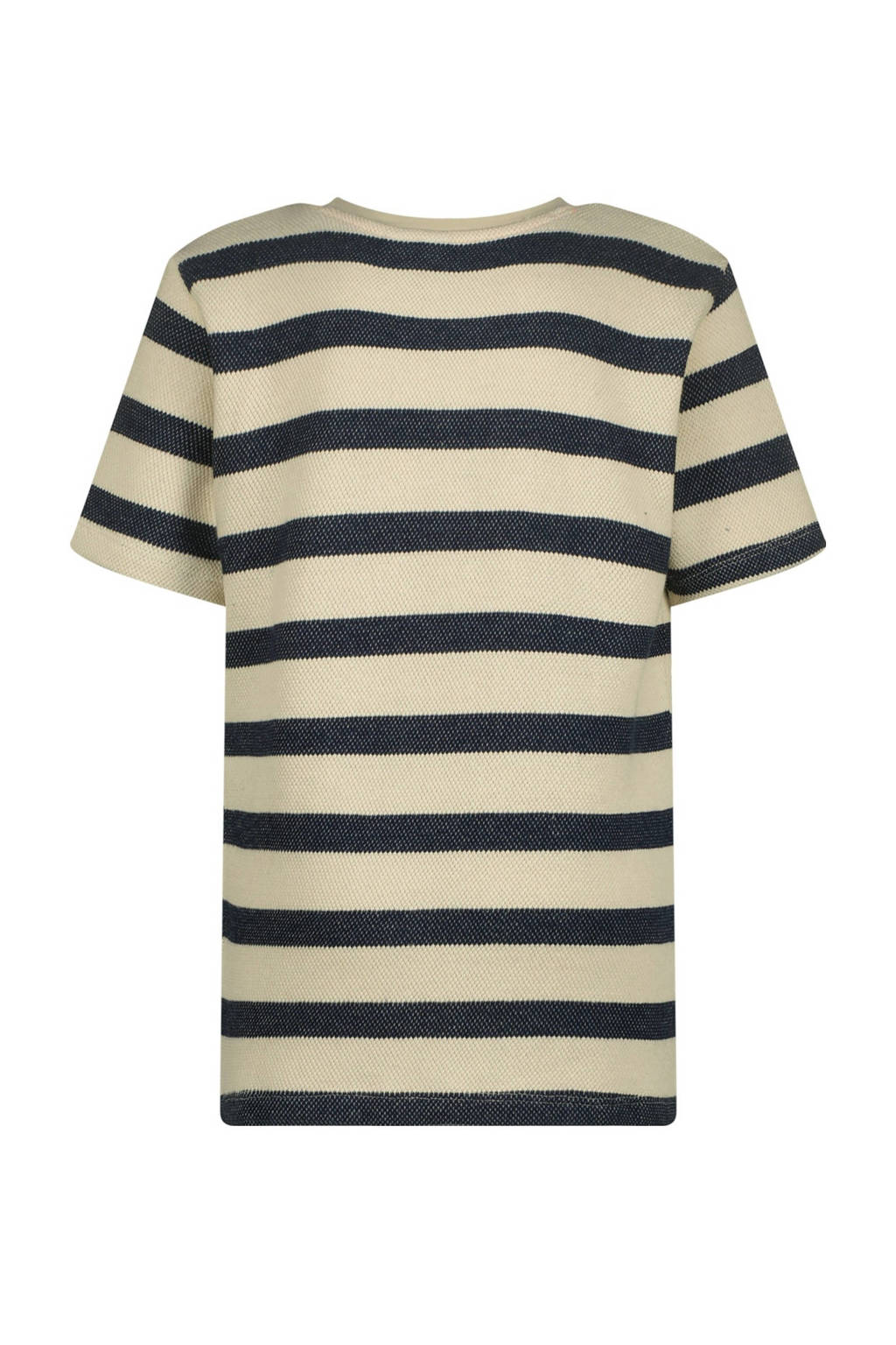Vingino gestreept T-shirt Hone donkerblauw/ecru