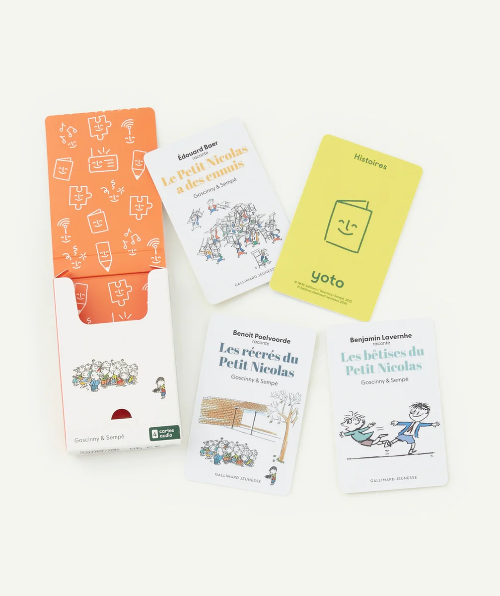 YOTOPACK DE 4 CARTES HISTOIRES AUDIO LES AVENTURES DU PETIT NICOLAS