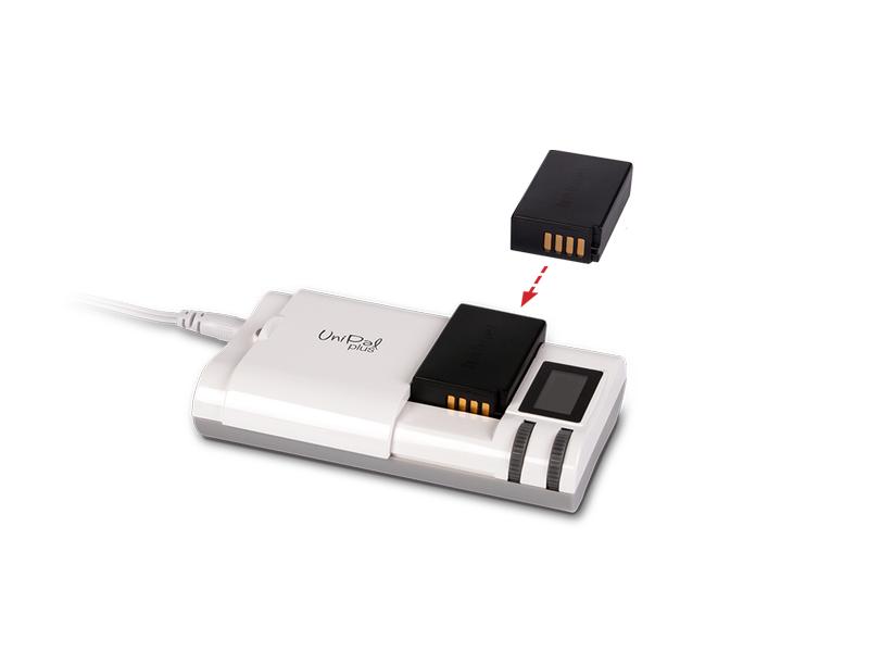 Hähnel Ladegerät UniPal Plus Universal Li-Ion Ladegerät mit USB Ausgang