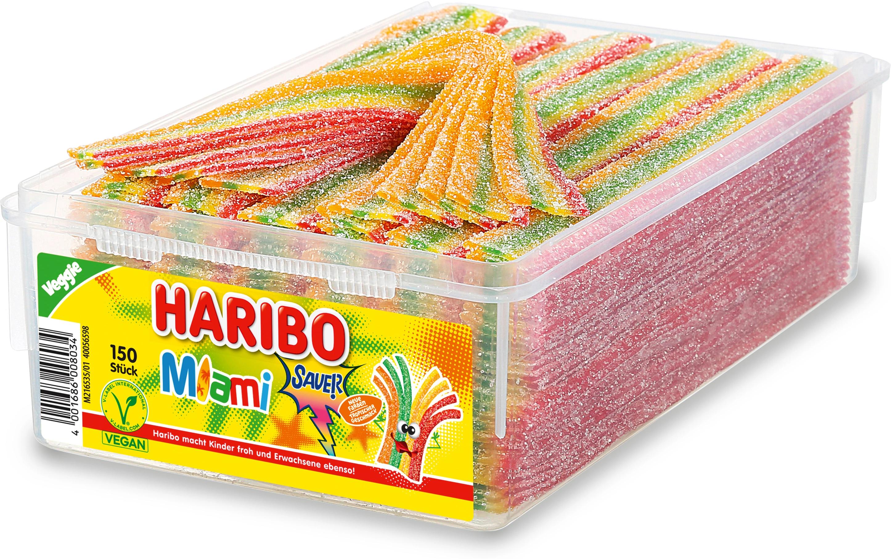 Gummibonbons Miami sauer vegan 150 StückFeine Kaubonbons zum Naschen und Teilen