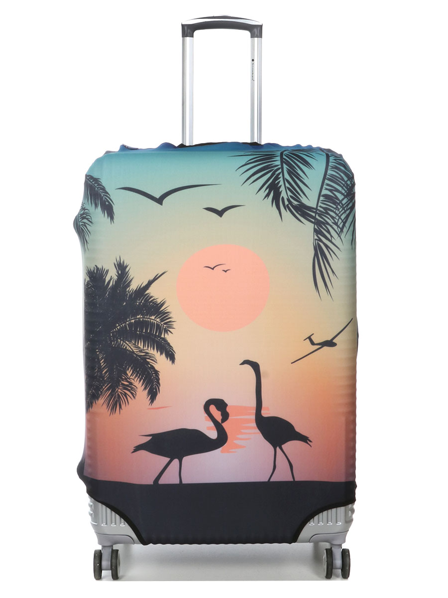 Housse de valise Periea Sunset Flamingos L