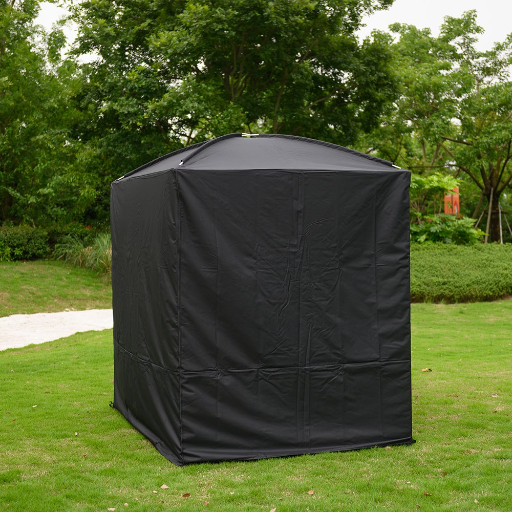 Home Deluxe - Hoes - PROVENCE Tuinligstoel, Afmetingen 236 x 180 x 210 cm, Kleur: Zwart | Hollywood Swing Ligstoel Schommelstoel