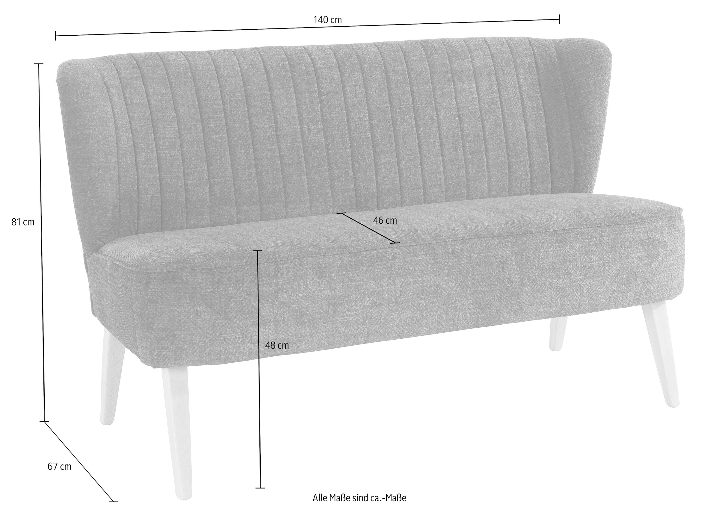 INOSIGN 2-Sitzer »Campi« bequemes Küchensofa, frei im Raum stellbar