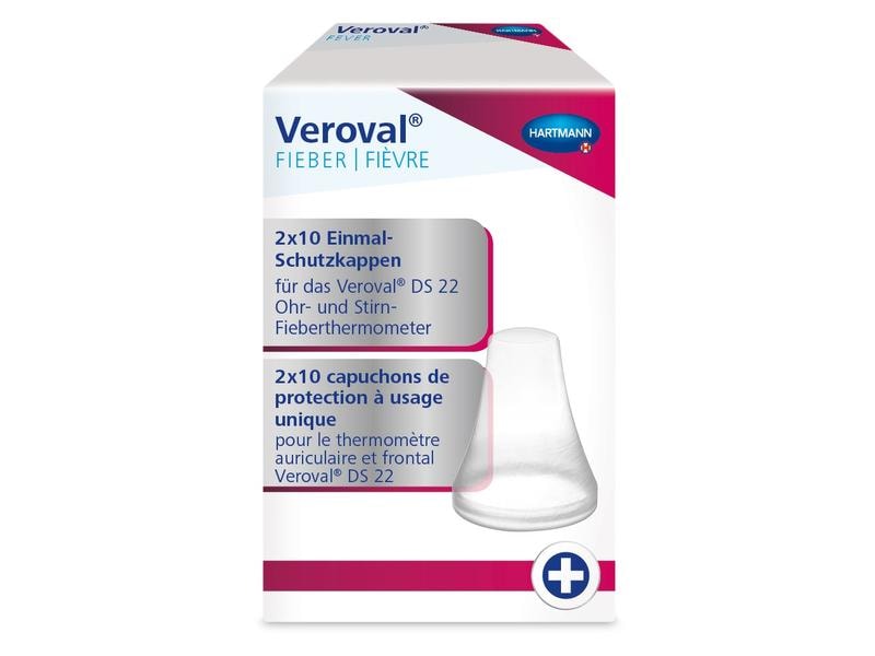 Veroval Schutzkappen für Veroval 2in1 Infrarotthermometer 2 Einmal-Schutzkappen