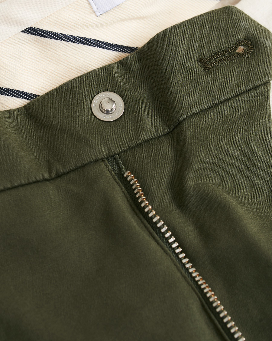 NN07 Scott Regular Fit Stretch Trousers Army Green