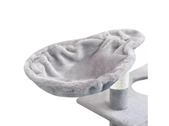 Arbre à chat avec griffoirs en sisal 150 cm Gris