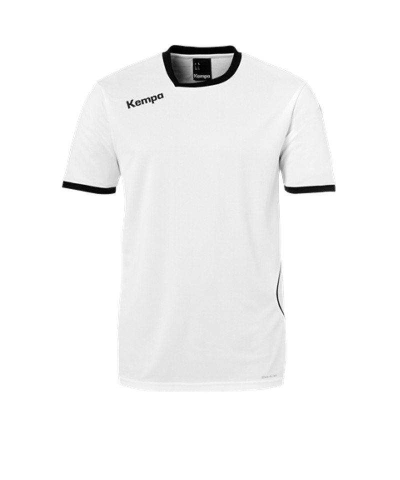 Kempa Curve Trikot T-Shirt Kids Weiss Schwarz F01
