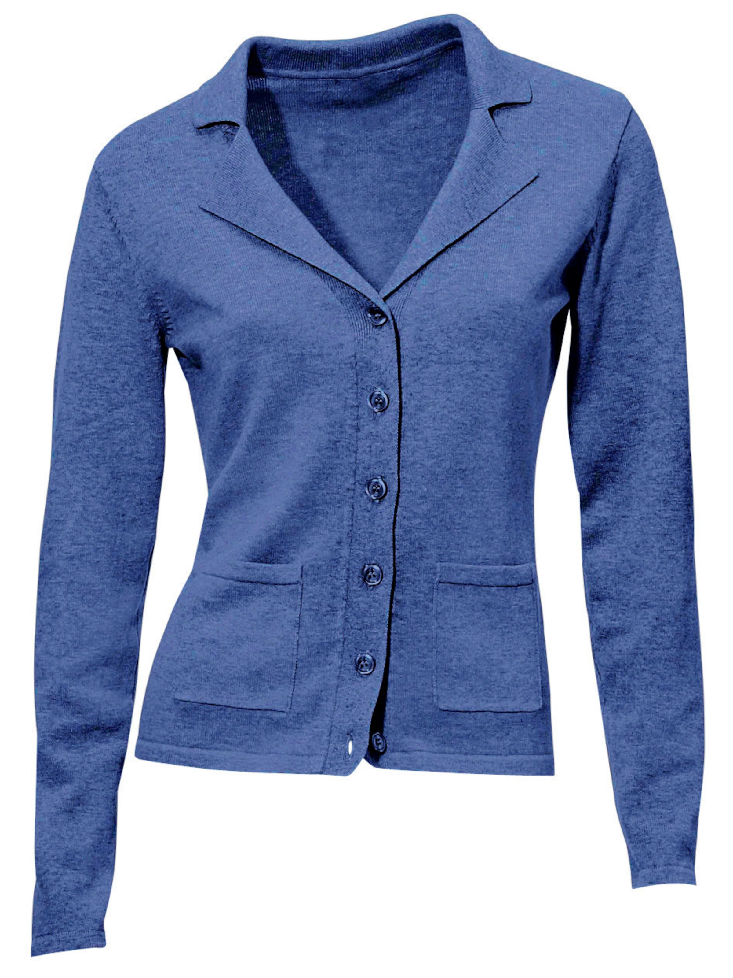 heine Feinstrickjacke in royalblau