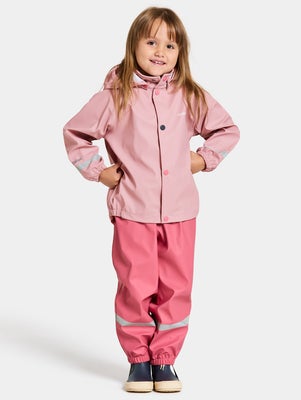 Didriksons Slaskeman Regnsett, Soft Pink