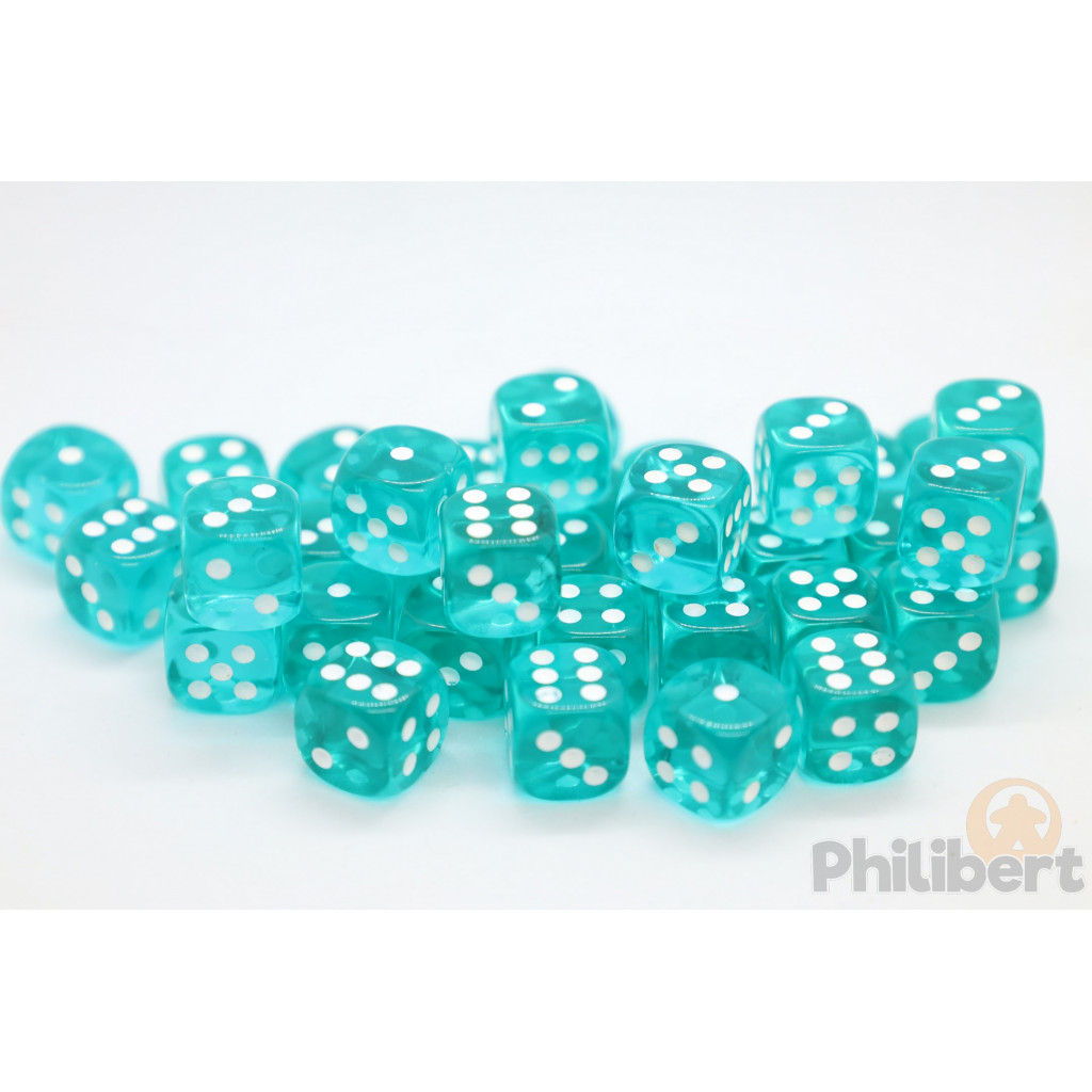 Set de 36 Dés Chessex : Translucides