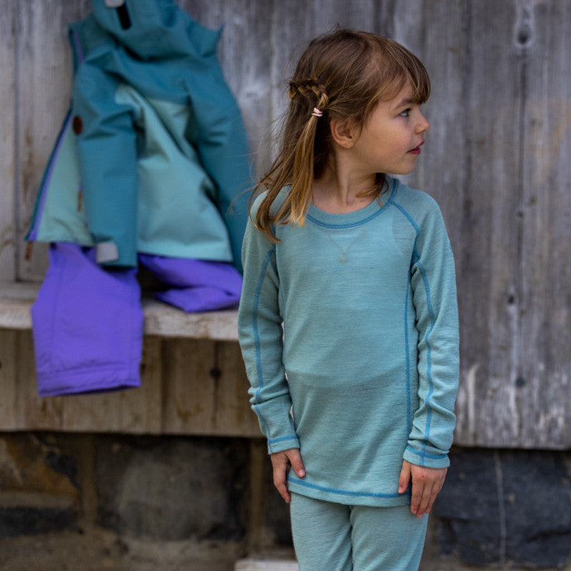 Kinder Merlin Thermoshirt blue surf