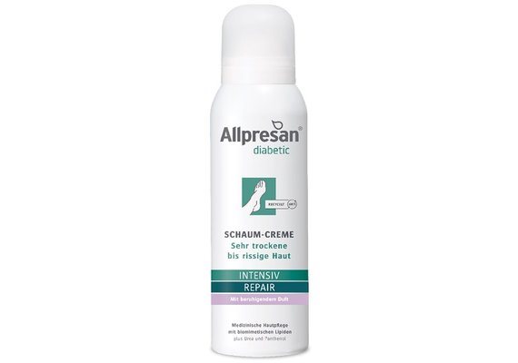 ALLPRESAN diabetic Schaum Creme<br>125 ml, Aerosol Spray, Intensive Repair mit Duft