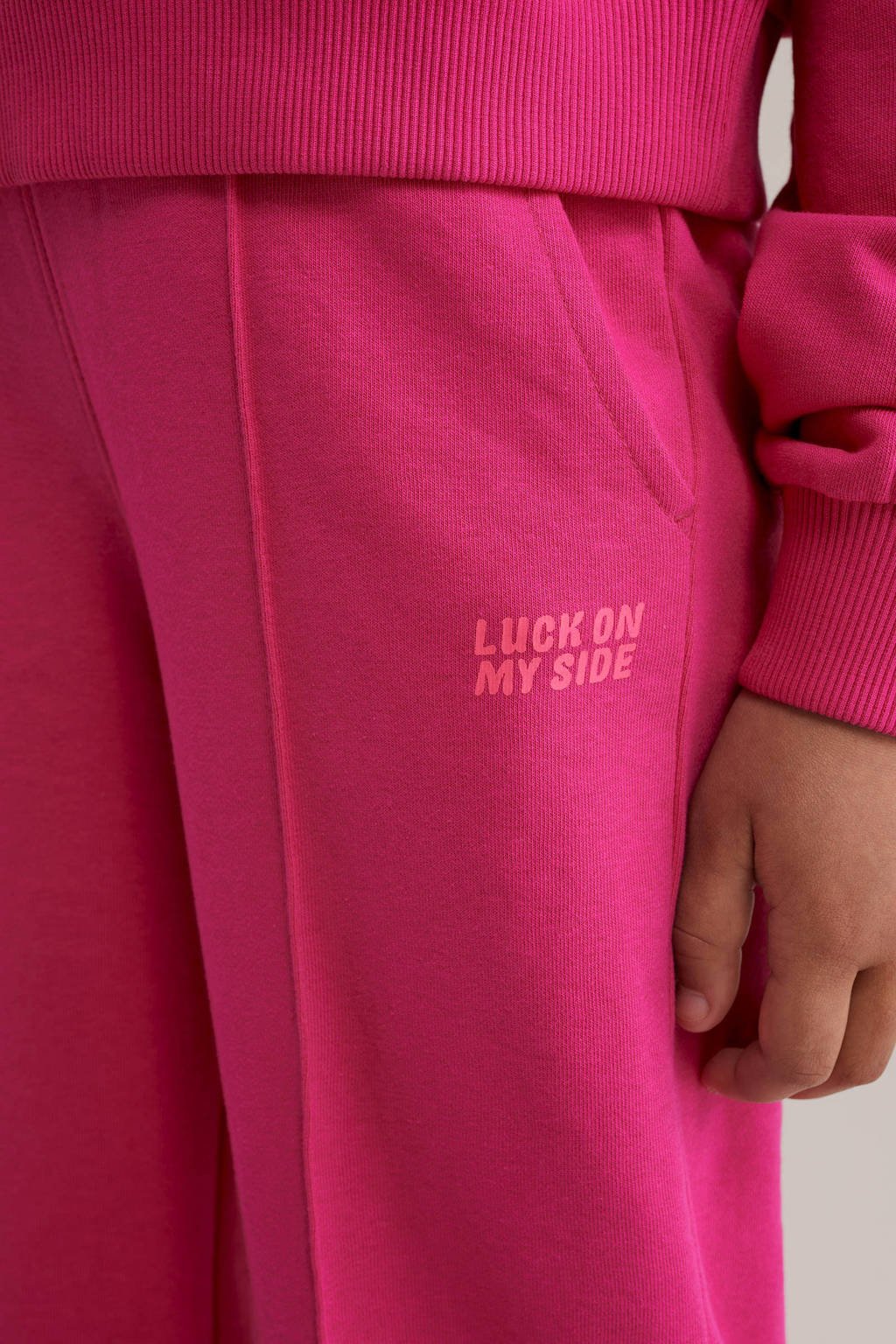 WE Fashion loose casual broek roze