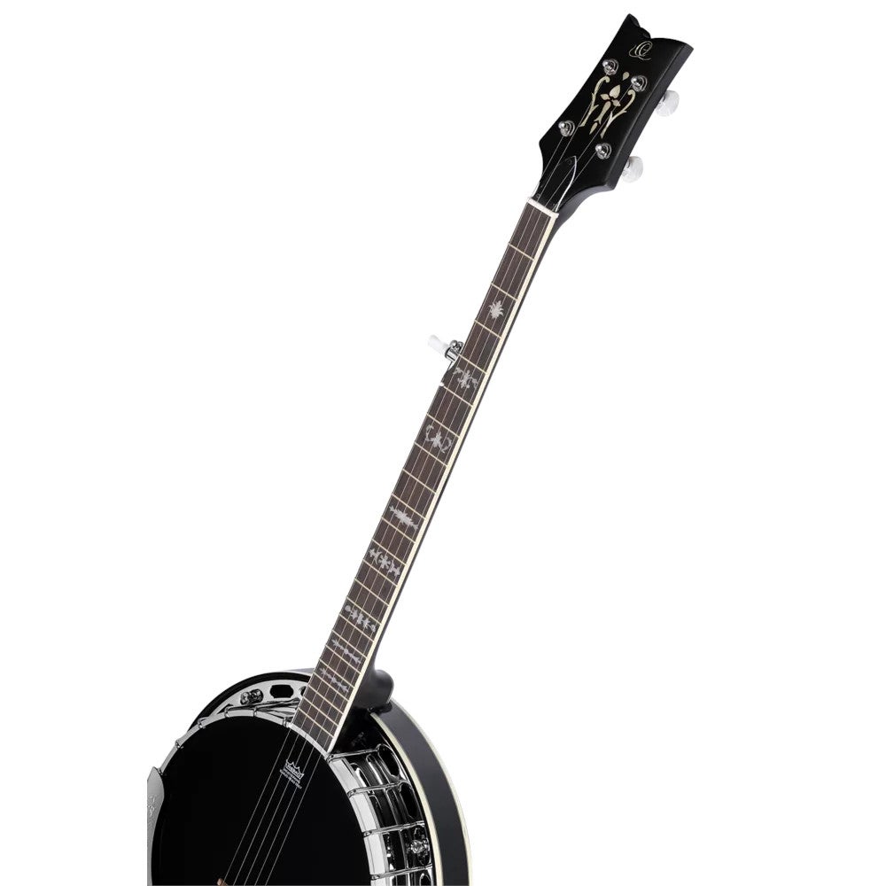 Ortega OBJ650-SBK Raven Series Natural banjo met gigbag