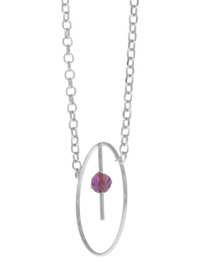 Transformationskreis-Kette, Amethyst, Silber 925