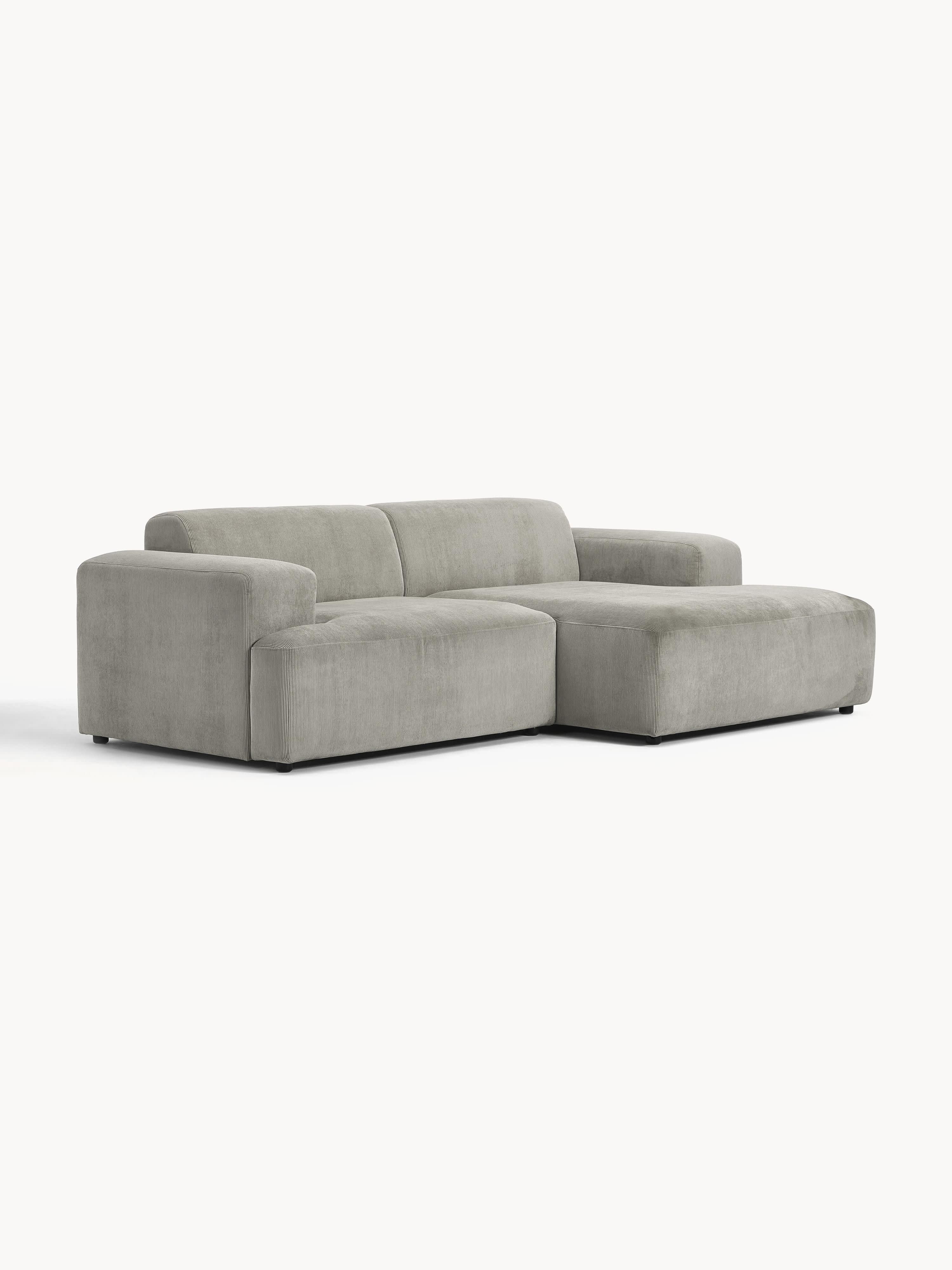 Corduroy hoekbank Melva (3-zits)