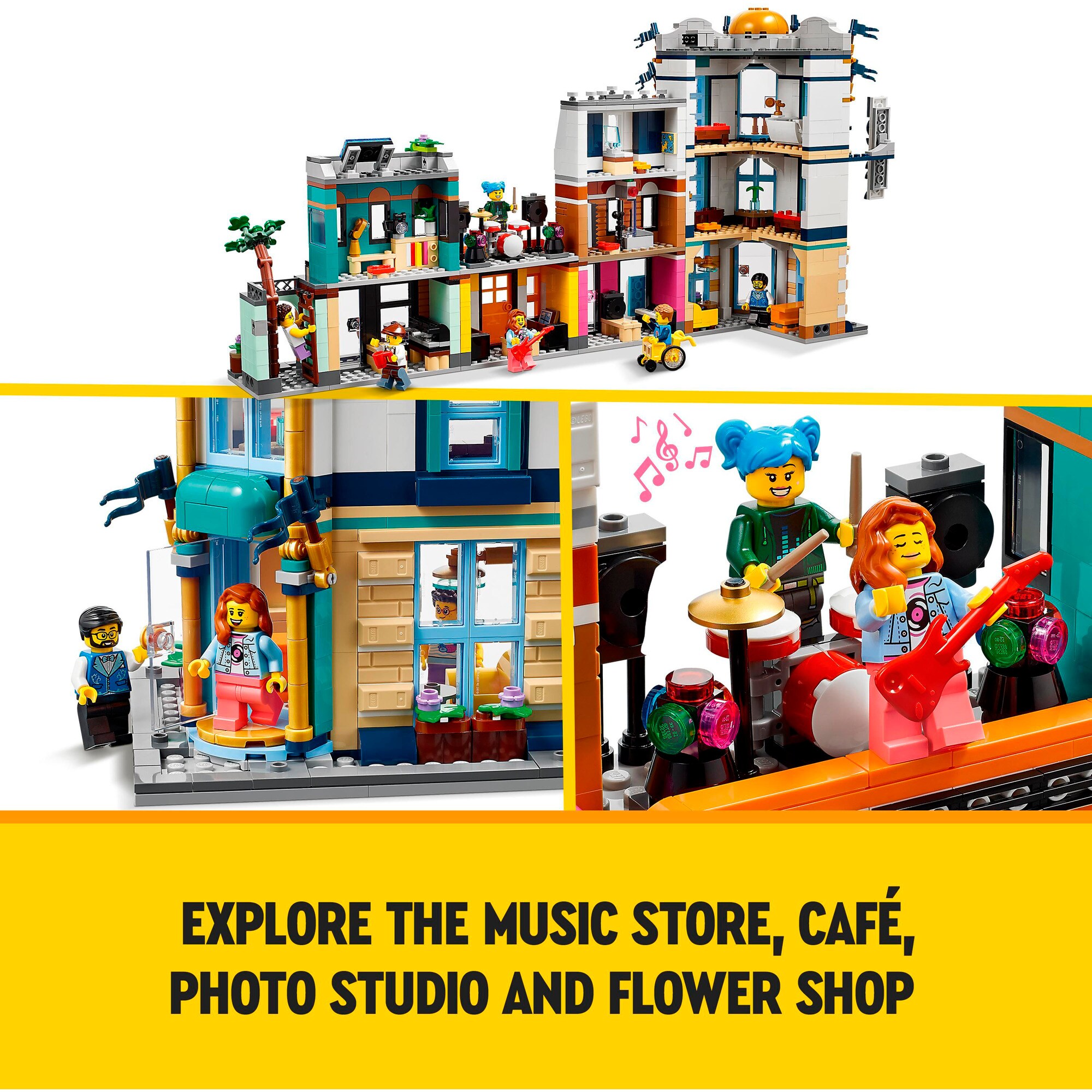 LEGO Konstruktionsspielzeug Creator 3-in-1 Hauptstraße