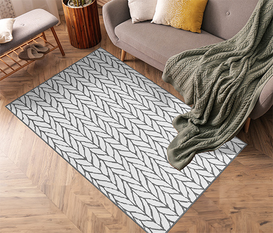 Outdoor-Wendeteppich »Knitted Joy«, grau, ca. 120 x 160 cm