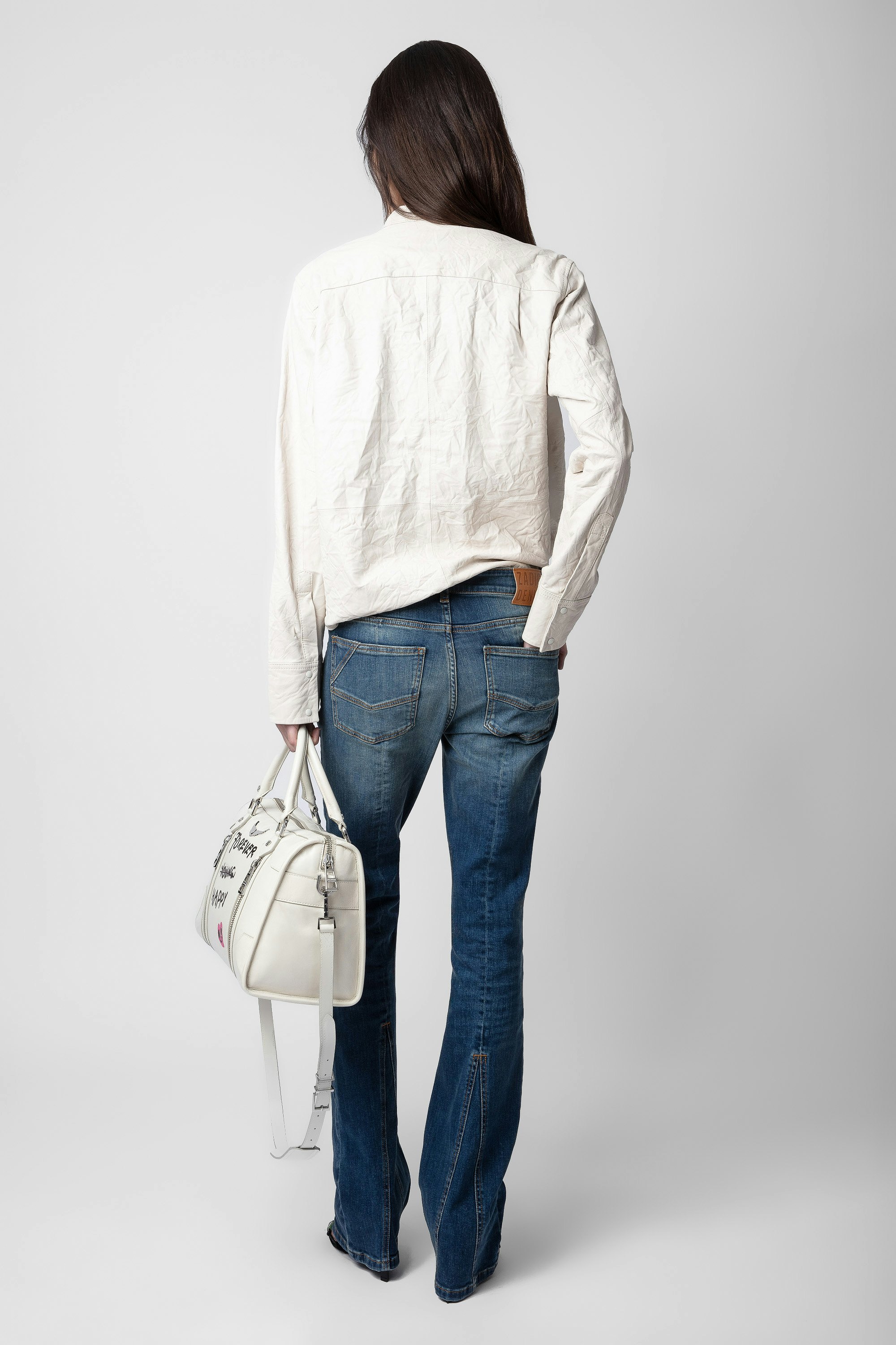 Chemise Chic Cuir Froissé