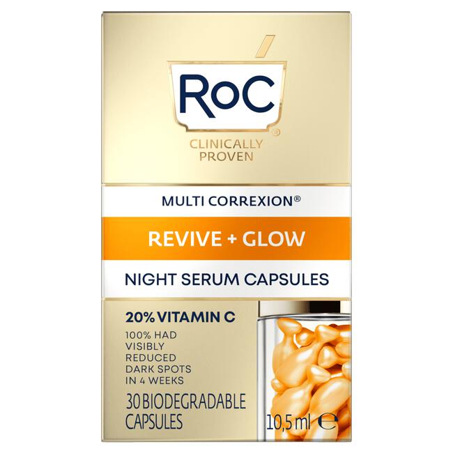 RoC Multi-Correxion Revive & Glow Vitamin C Night Serum 30 capsules