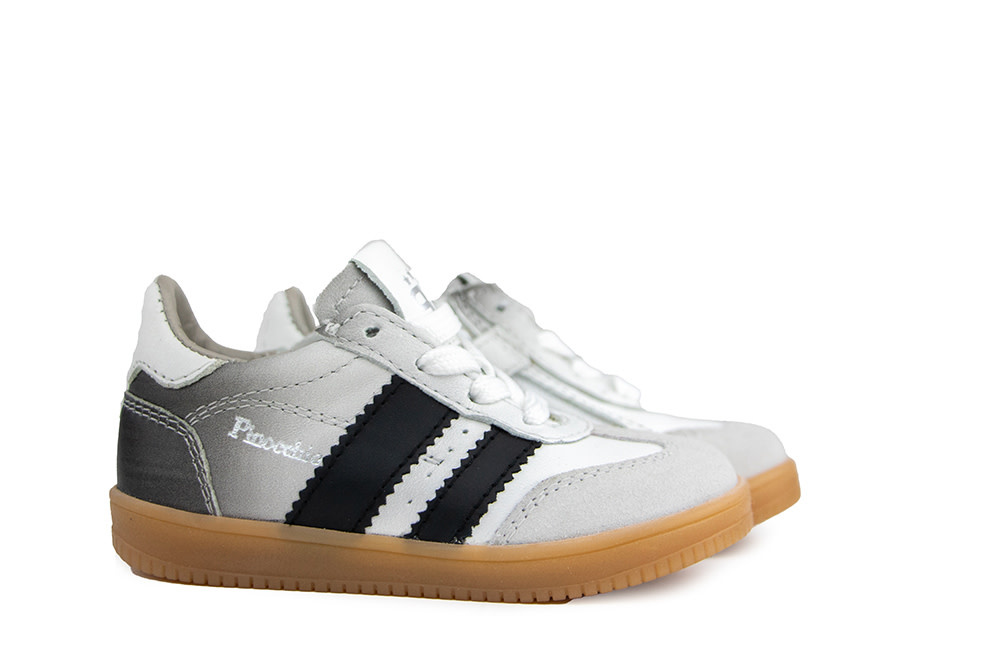 Pinocchio Sneaker Wit Grijs Combi
