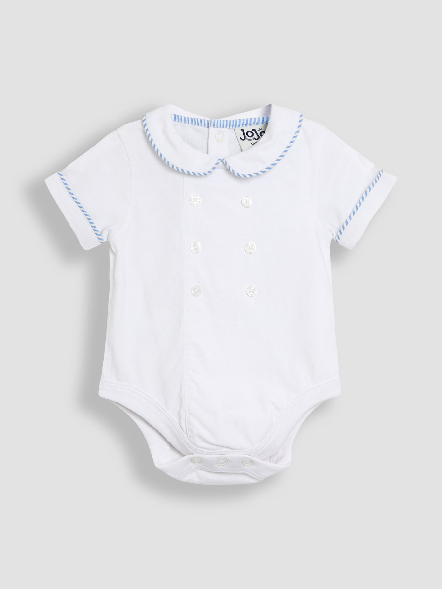 JoJo Maman Bébé 2-Piece Classic Body & Stripe Shorts Set