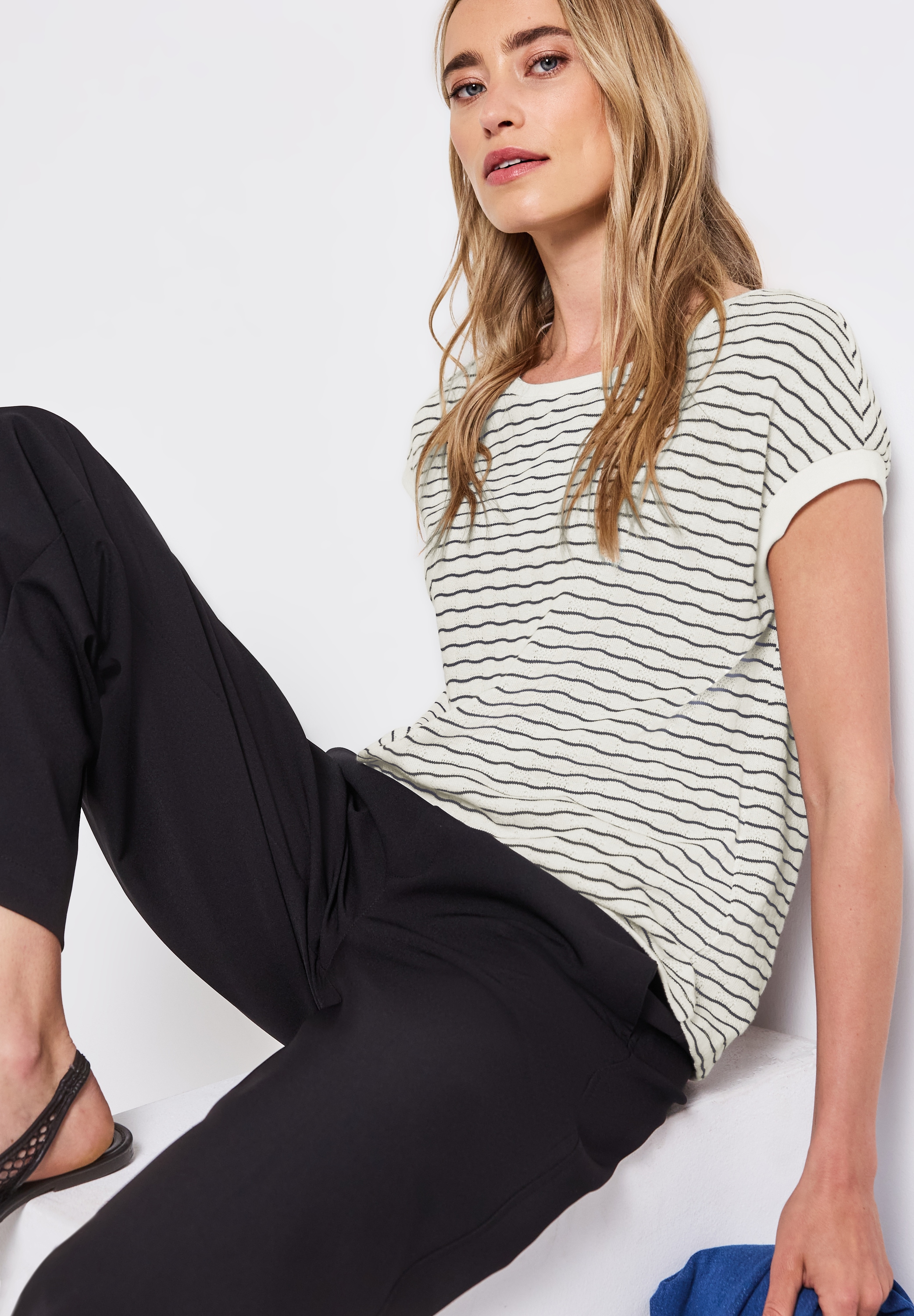 STREET ONE Shirttop , mit Streifen Muster