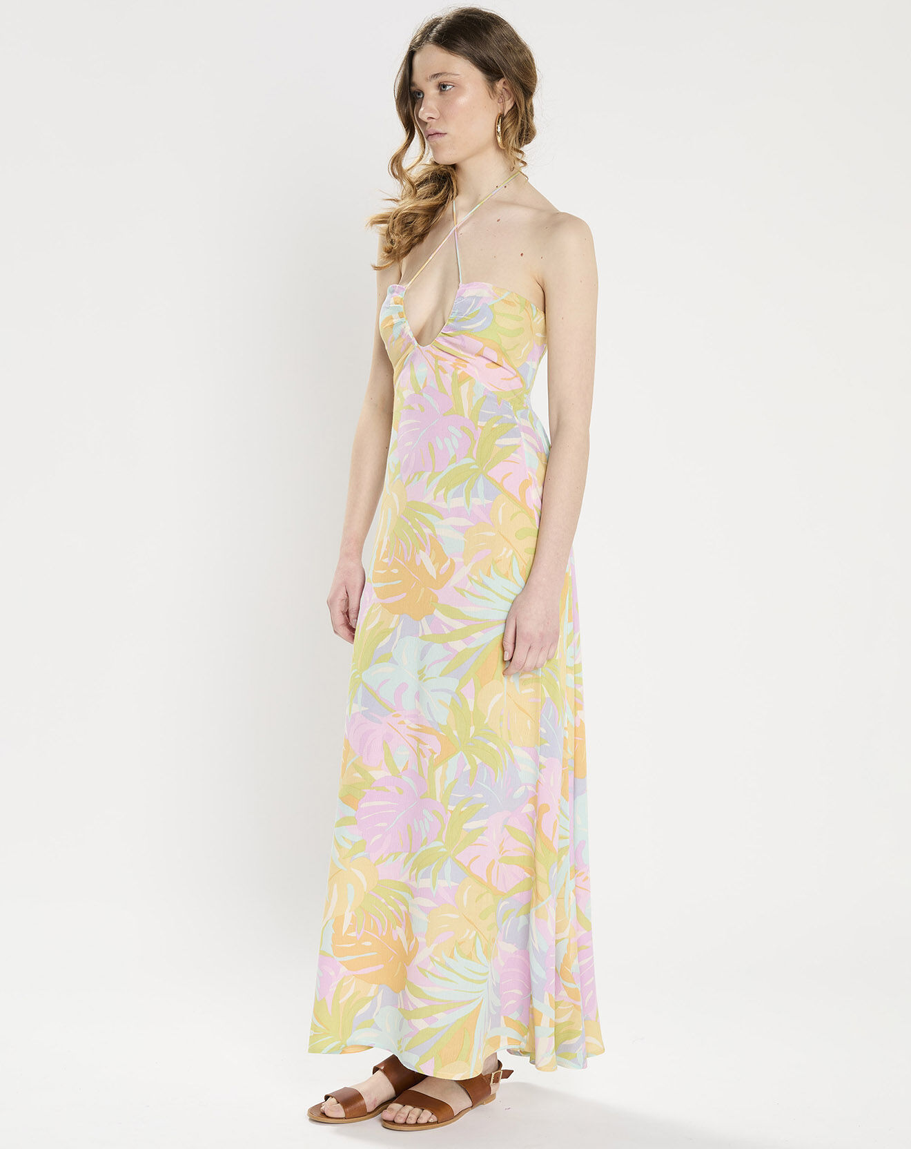Billabong Robe longue sans manches tropical multicolore