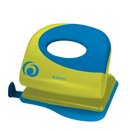 Herlitz Color Blocking Bürolocher 2,0mm Ergonomie, sporty lemon