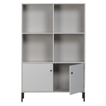 WOOOD wandkast Xam wolkengrijs grenenhout 160 x 107 x 39 cm