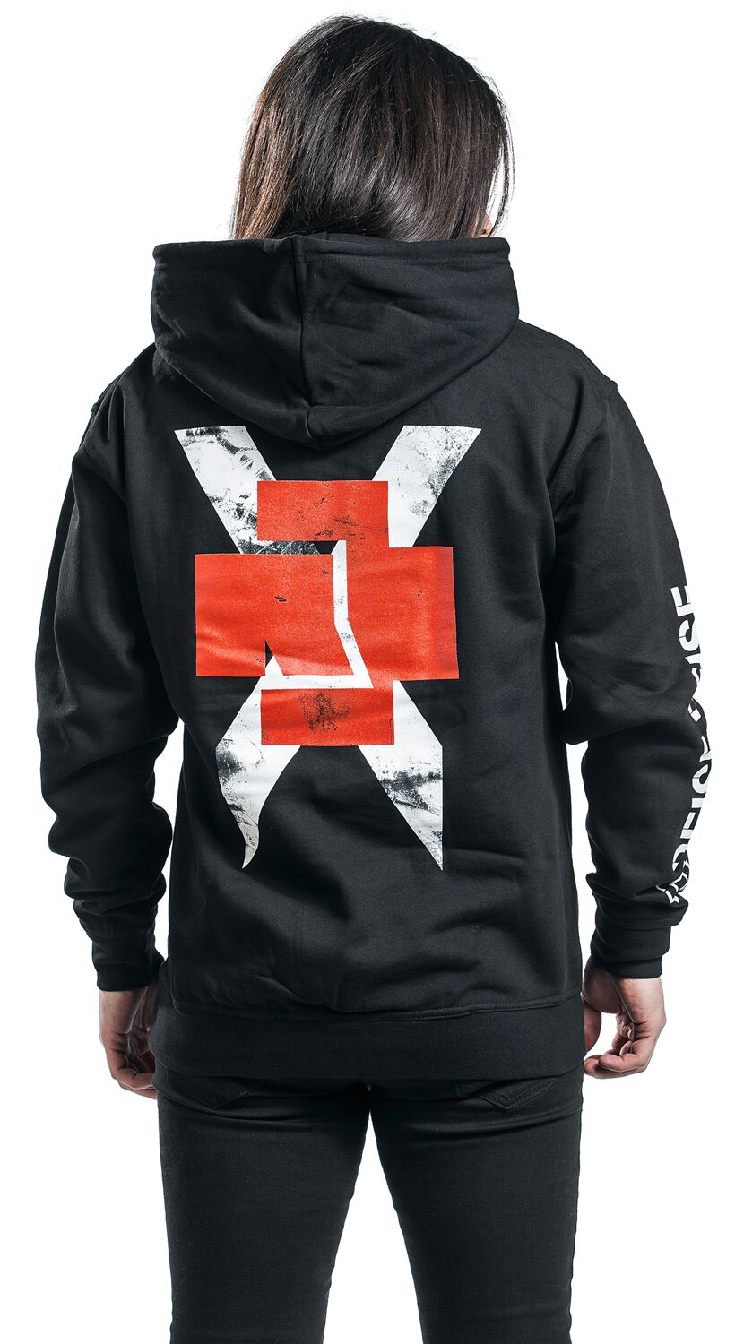 Croix Blanche | Rammstein Sweat-shirt à capuche