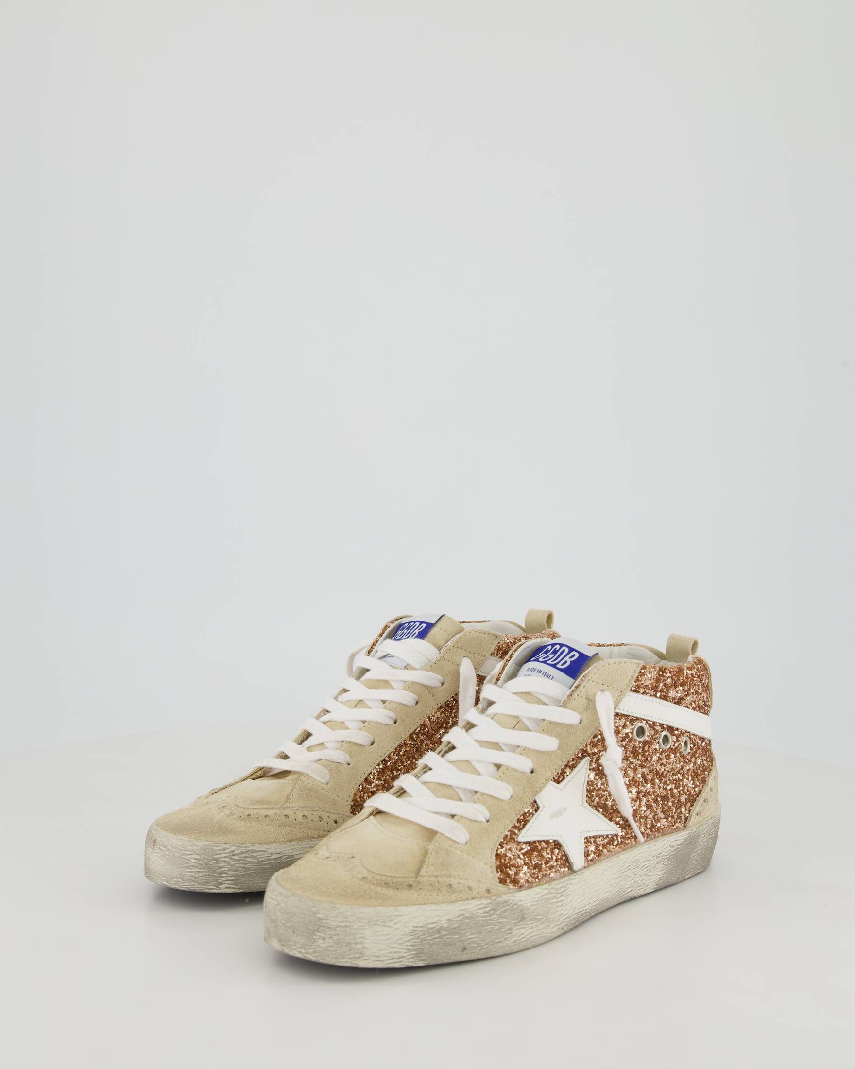 Golden Goose| Damen Sneaker MID STAR GLITTER