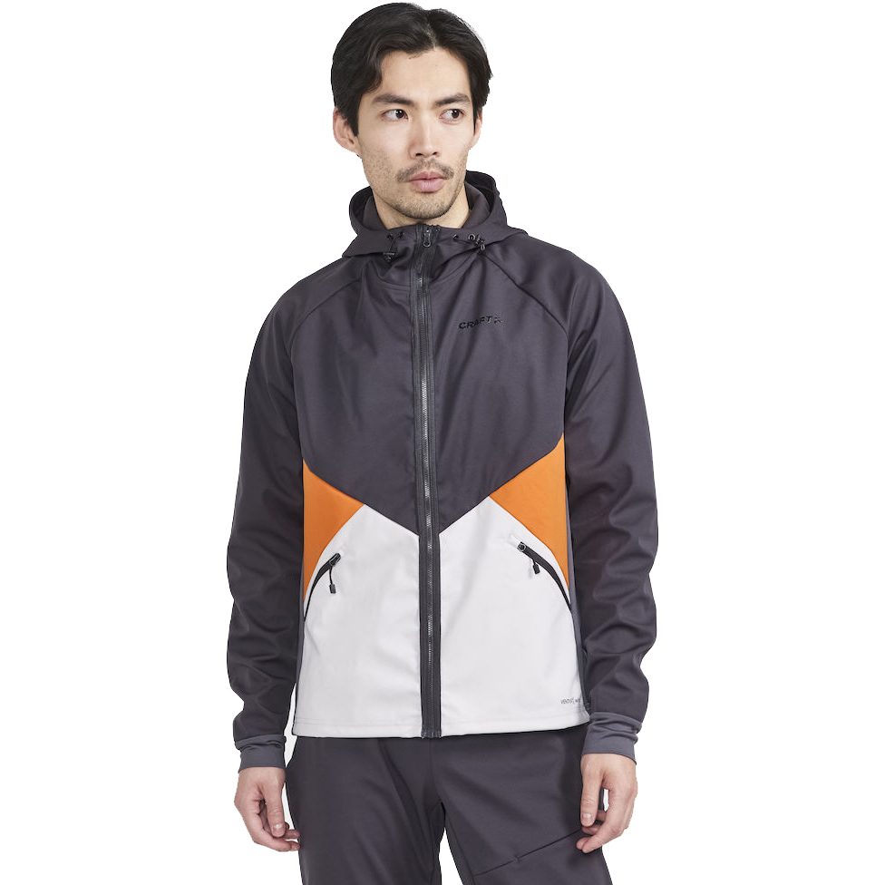 Craft Glide Hooded Jacke Herren slate chestnut