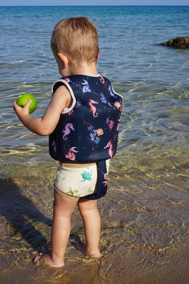 Filibabba - Svømmevest 3-4 år - Rainbow Reef - (FI-02992)