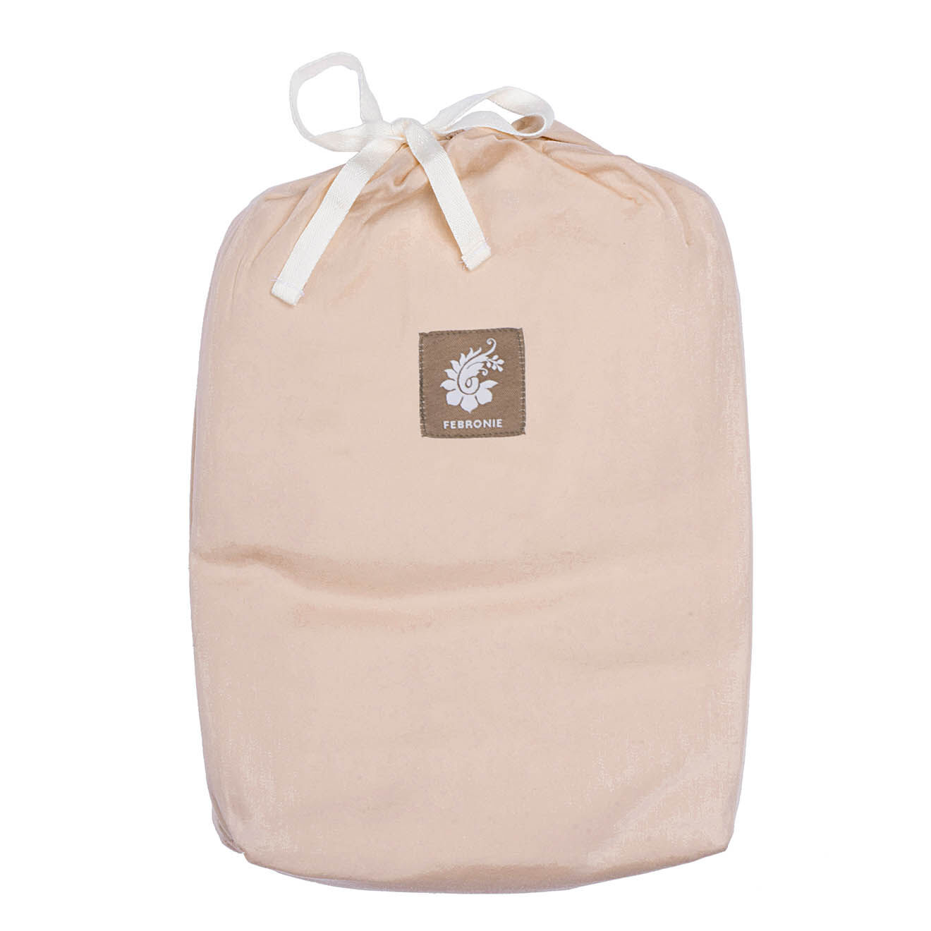 Febronie Home Housse de couette 100% Satin de Coton Julia poudre