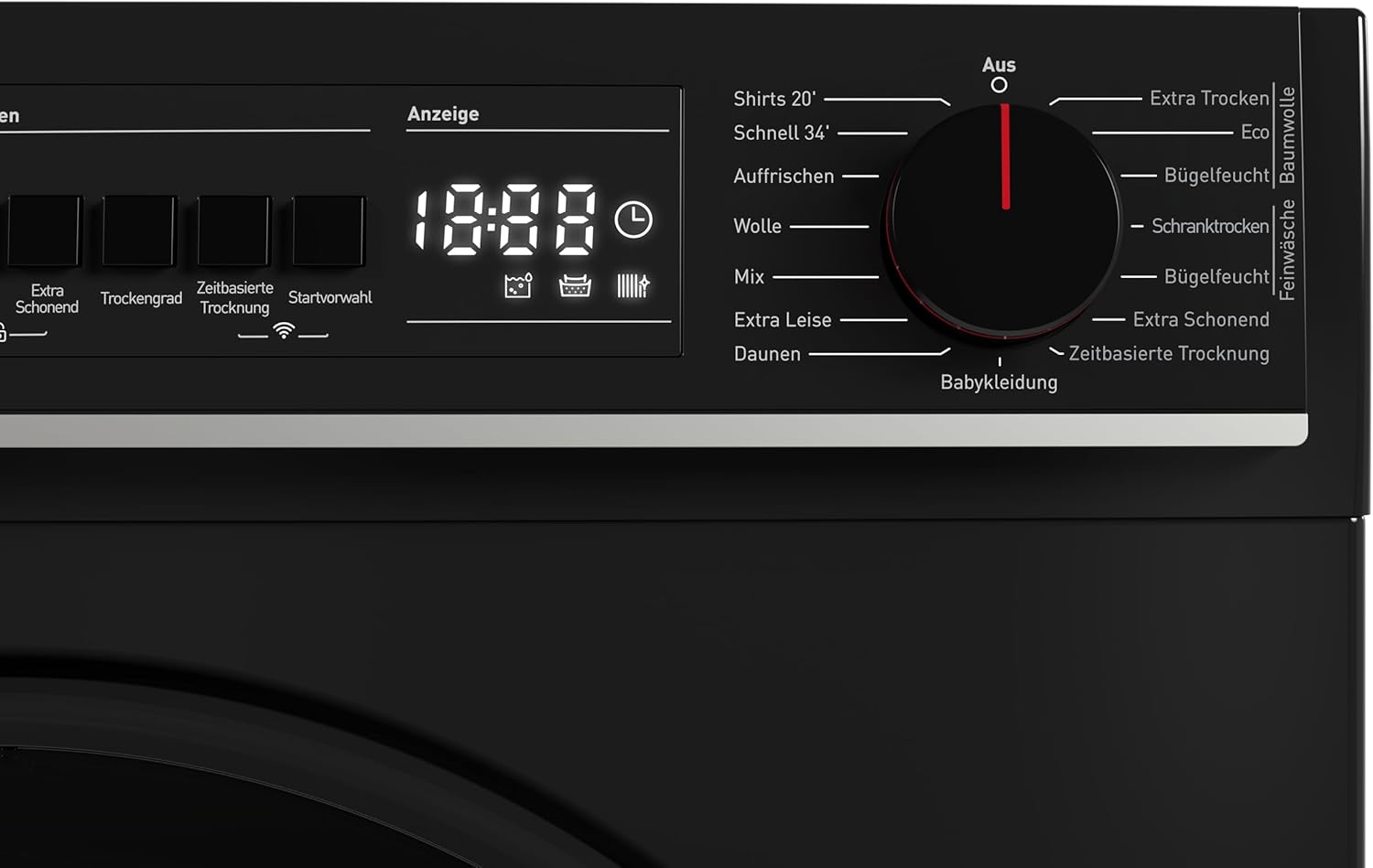 Sharp KD-PRO8S7GBC-DE Wäschetrockner, 8kg, C, WiFi, 15 Trockenprogramme inkl. 20-Minuten-Schnelltrockenprogramm, Schwarz