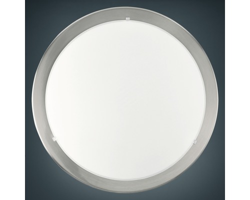 Plafondlamp, 1-lichts, Ø 29 cm, Planet wit/mat/nikkel
