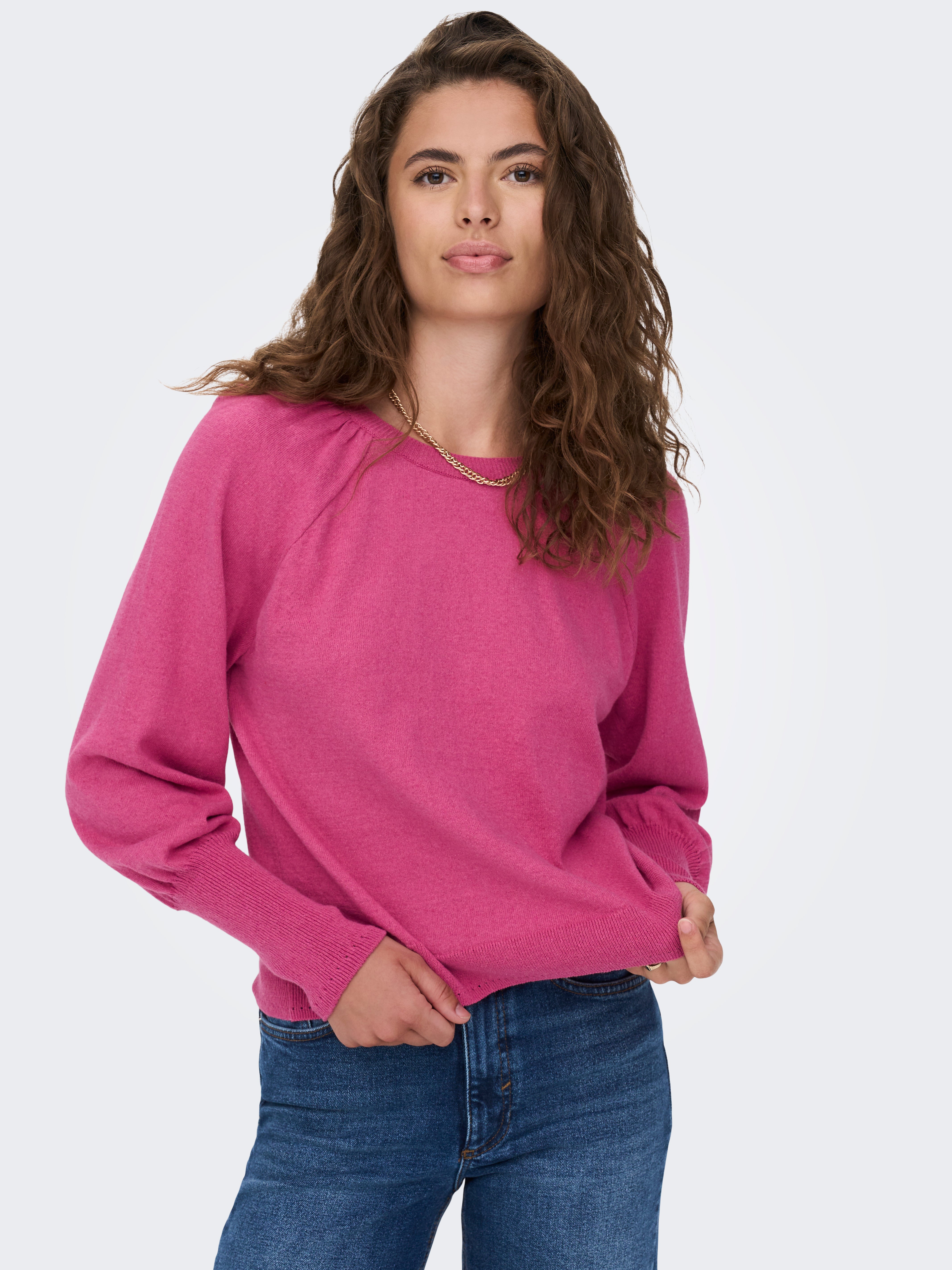 ONLASTA Strickpullover Pink Yarrow