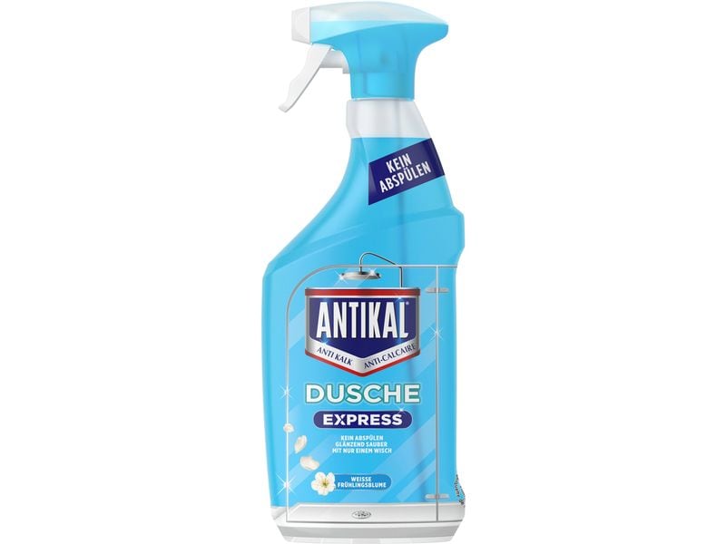 Antikal Entkalkungsmittel Spray Dusche Express 800 ml Antikal Expressspray Für Duschkabinen Elegante Blumen 800 ml, Ohne Abwischen, Strahlend Rein Nach Nur Einem Wisch
