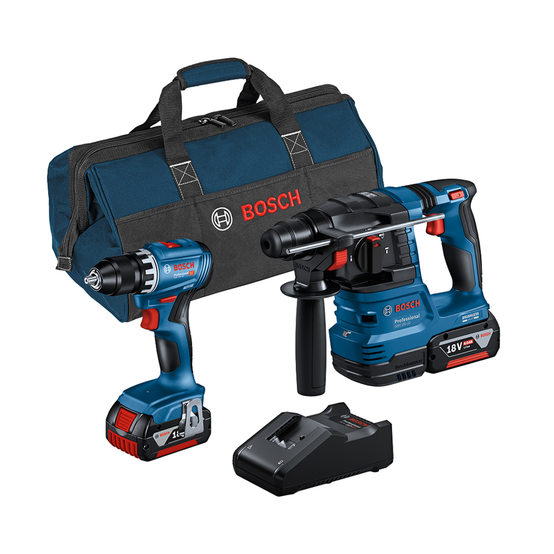 Bosch 2 Tool Profi Set 18V (GSR,GBH,2x4,0Ah,GAL) (0 615 A50 038)