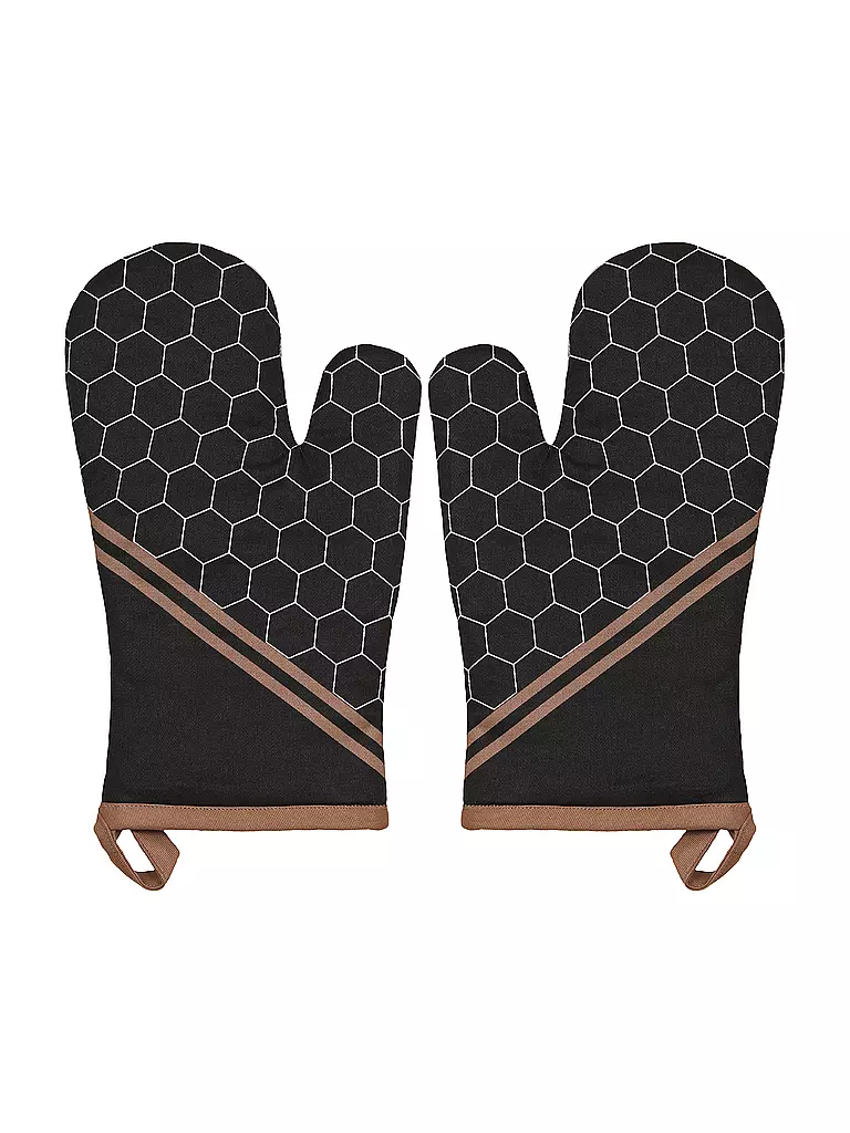STUCO Ofenhandschuh 18x30cm Mesh schwarz