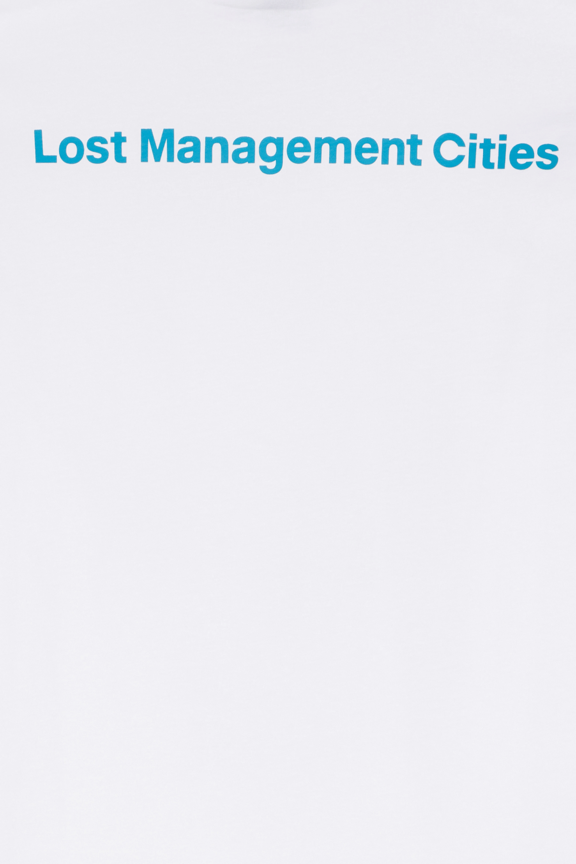 LOST MANAGEMENT CITIES T-shirt SCARY BEAR KIBG Blanc