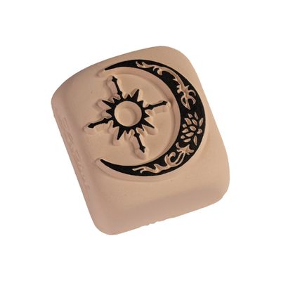 LaDot - Pierre pour tatouage éphémère - en céramique - taille L (4 x 5 cm) - lune