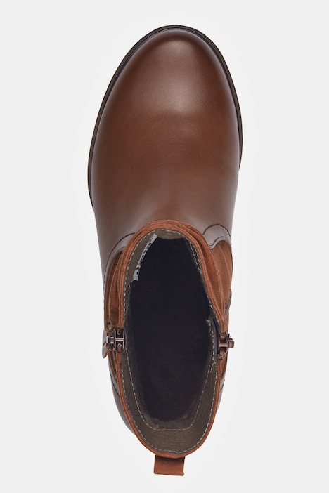 Stiefeletten, Jana Softline, vegan, Veloursoptik, Weite G