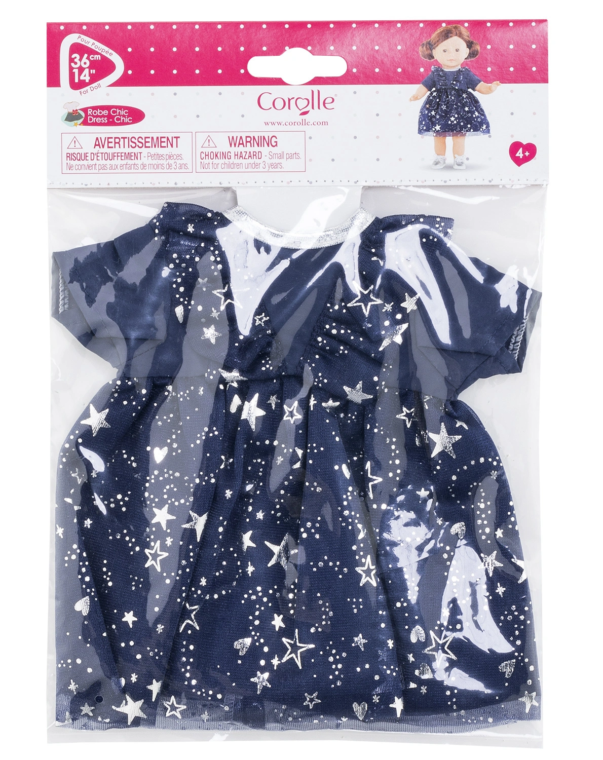 Puppenkleidung MA COROLLE - GLITZERKLEID (36cm)