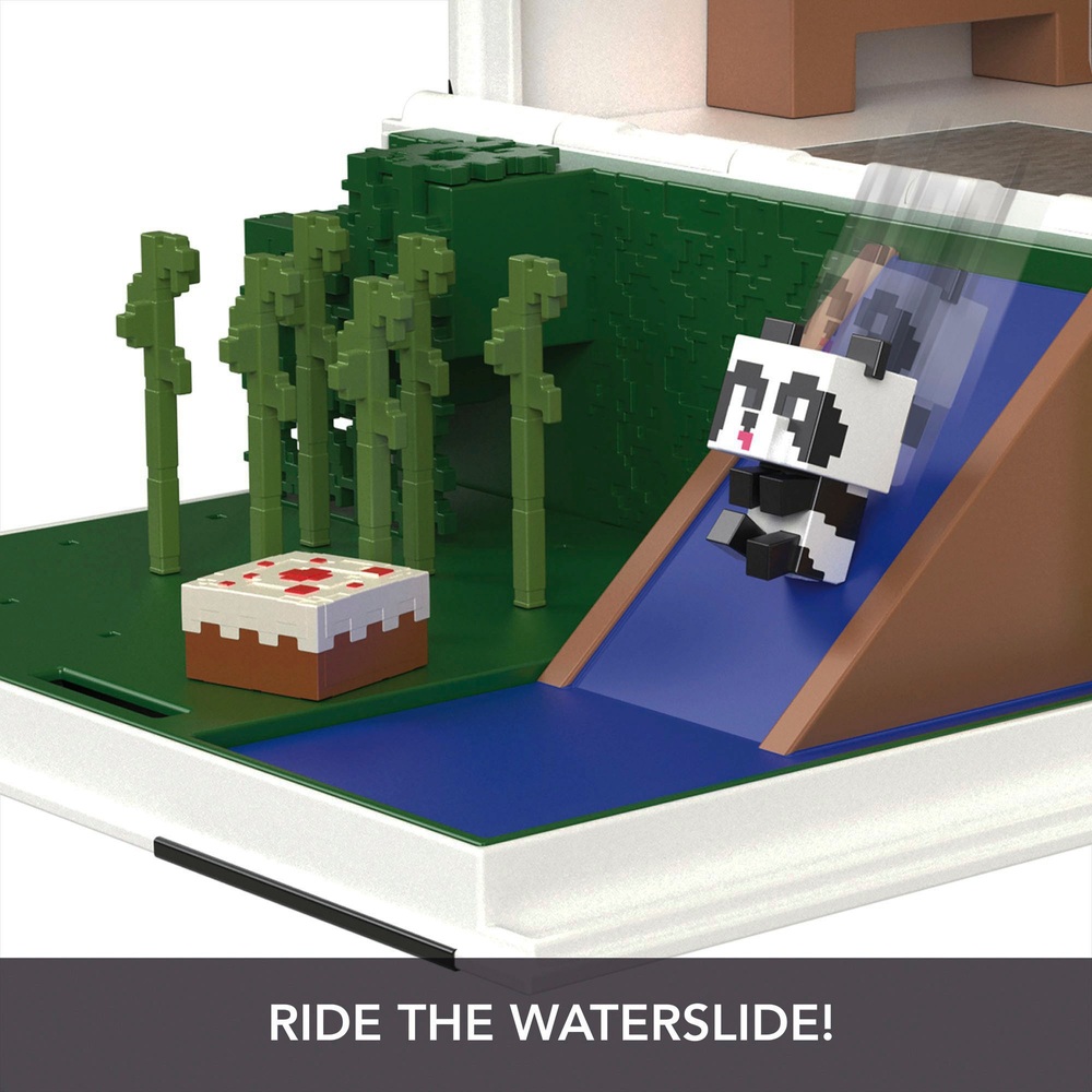 Minecraft Mob Head Minis Panda Spielhaus Set und Figuren