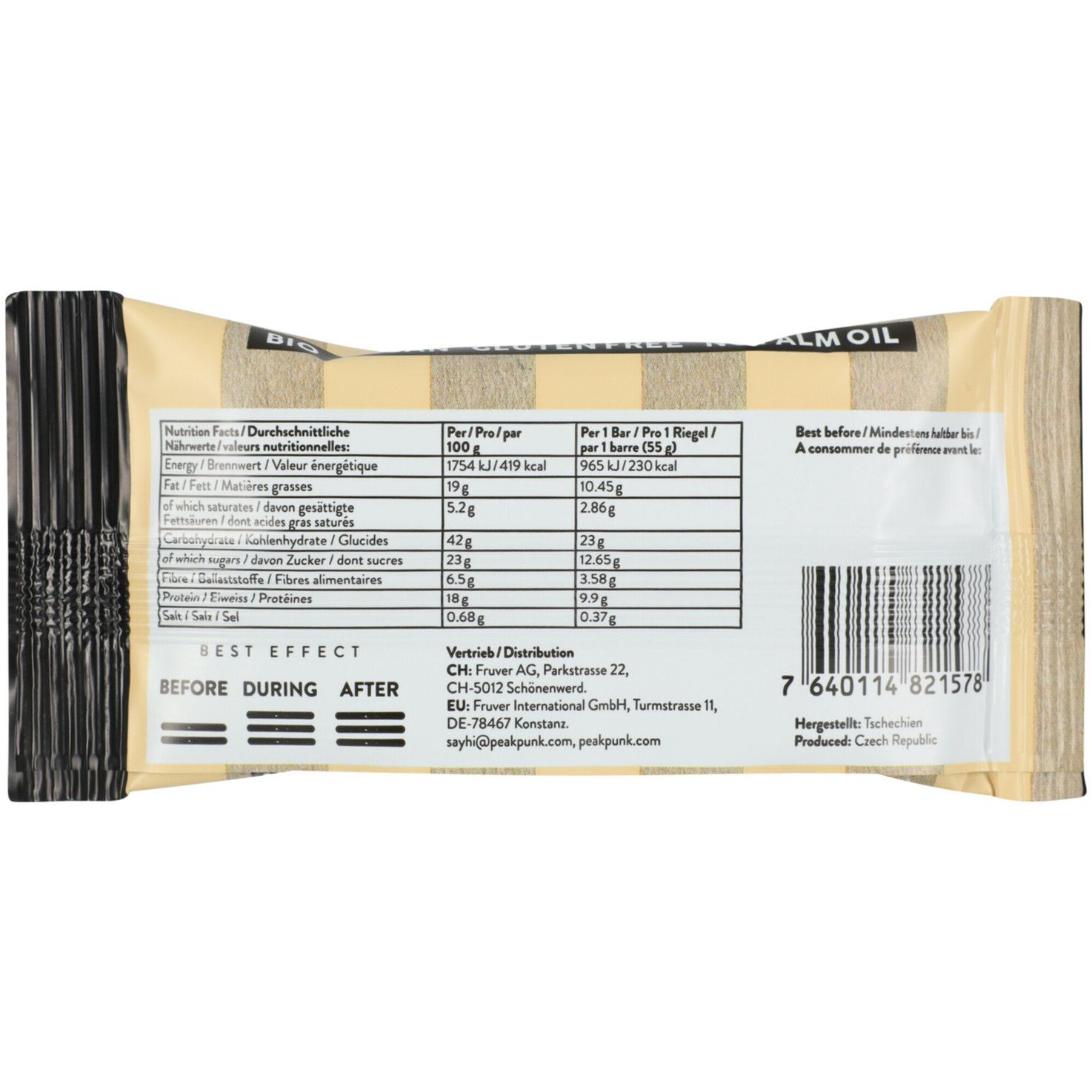 Peak Punk Bio Oat Protein Flapjack - Crunchy Coffee